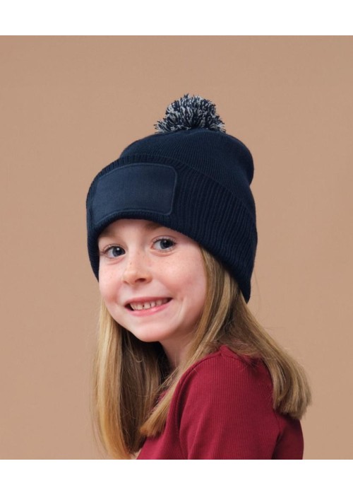 Beechfield Kids Snowstar Patch Beanie