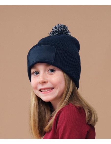 Beechfield Kids Snowstar Patch Beanie