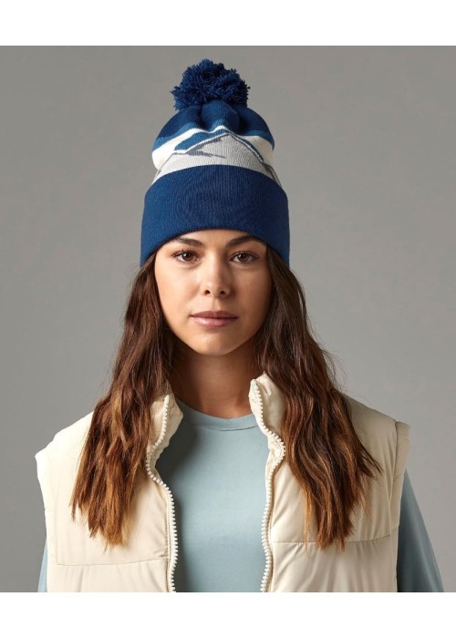 Beechfield Mountain Peaks Pom Pom Beanie