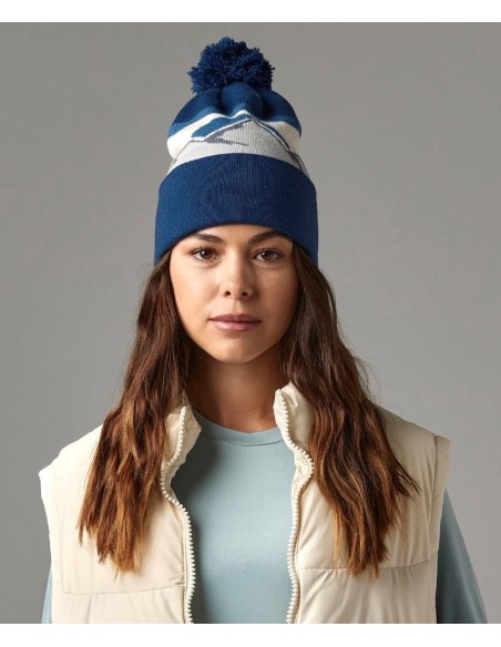 Beechfield Mountain Peaks Pom Pom Beanie