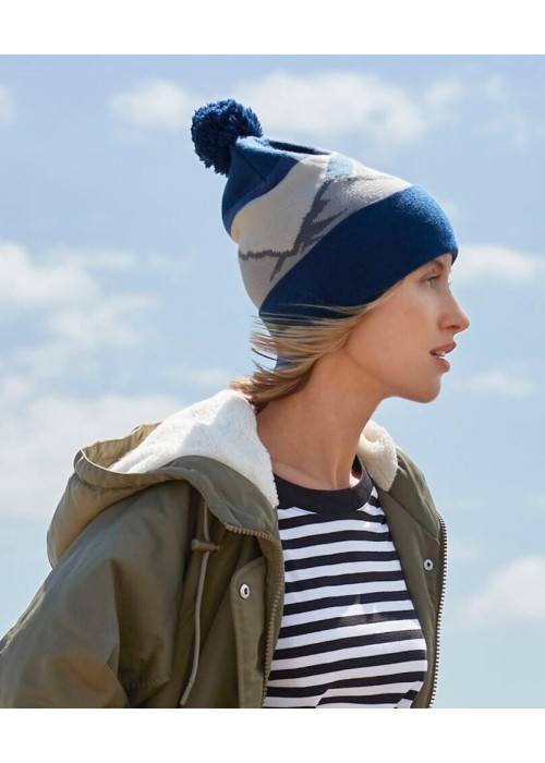 Beechfield Mountain Peaks Pom Pom Beanie