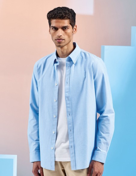 Asquith & Fox Men’s Cotton Long Sleeve Oxford Shirt