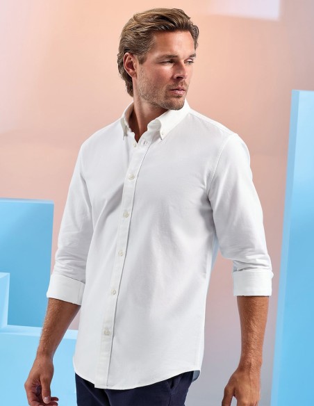 Asquith & Fox Men’s Cotton Long Sleeve Oxford Shirt