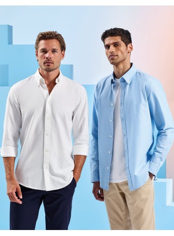 Asquith & Fox Men’s Cotton Long Sleeve Oxford Shirt