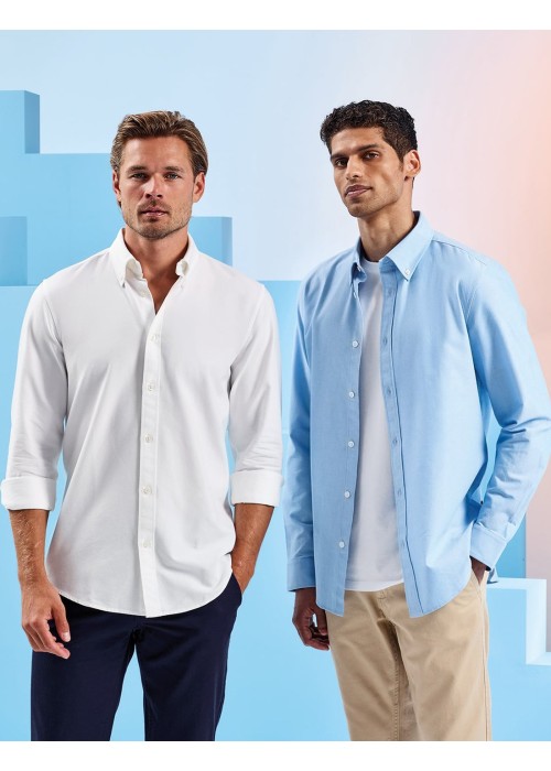 Asquith & Fox Men’s Cotton Long Sleeve Oxford...