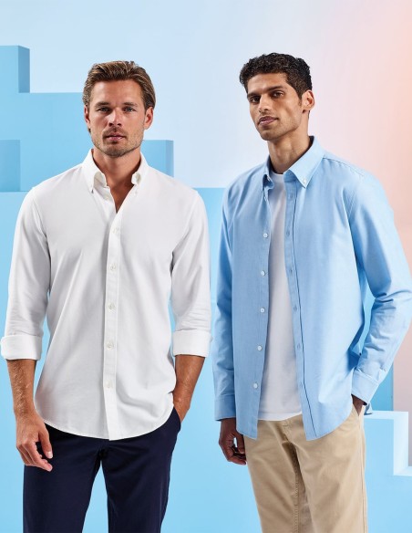 Asquith & Fox Men’s Cotton Long Sleeve Oxford Shirt