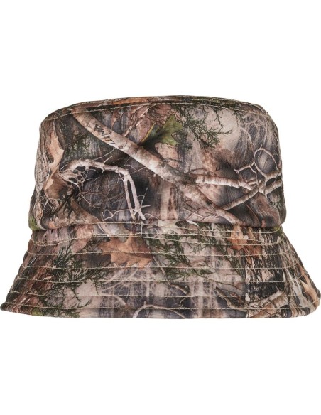 Flexfit by Yupoong Sherpa real tree camo reversible bucket hat (5003RS)