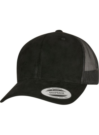 Flexfit by Yupoong Imitation suede leather trucker cap (6606SU)