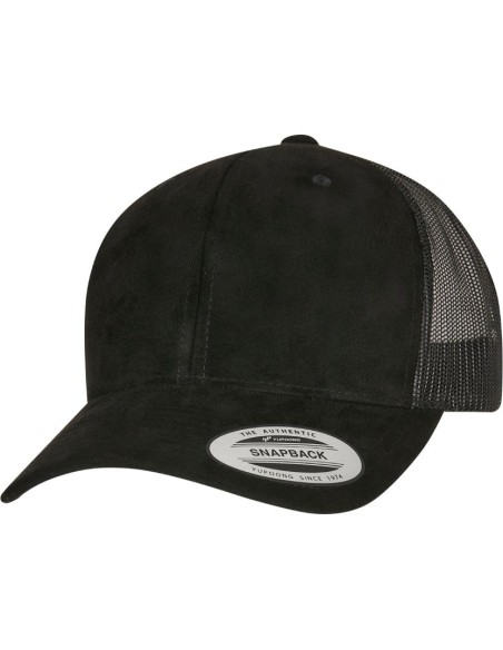 Flexfit by Yupoong Imitation suede leather trucker cap (6606SU)