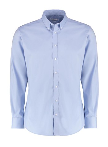 Kustom Kit Stretch Oxford shirt long-sleeved (slim fit) 2
