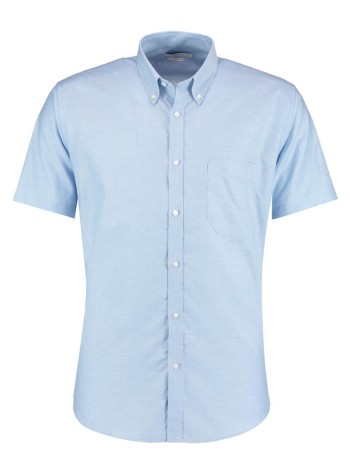 Kustom Kit Slim fit workwear Oxford shirt short sleeve 2