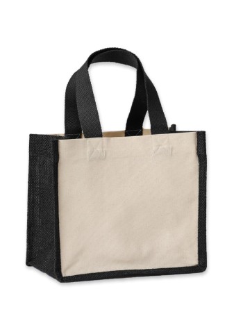 Nutshell® Jute canvas panel shopper 2
