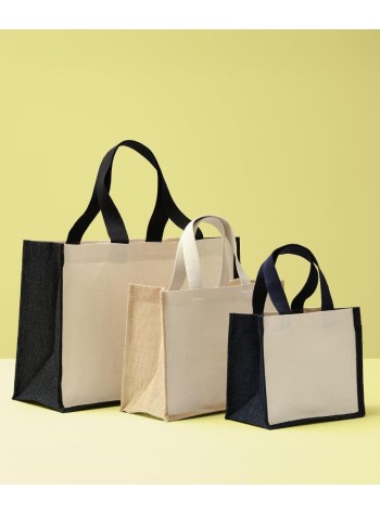 Nutshell® Jute canvas panel shopper