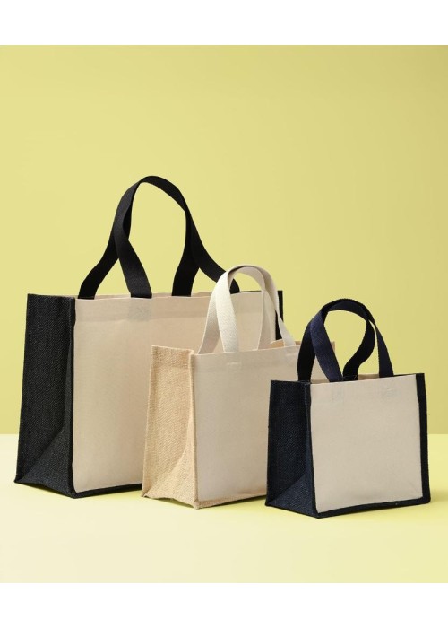 Nutshell® Jute canvas panel shopper
