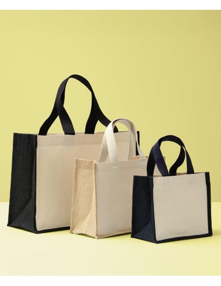 Nutshell® Jute canvas panel shopper