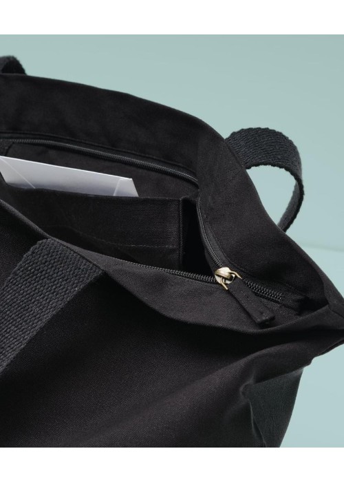 Nutshell® Elba organic canvas premium zip tote