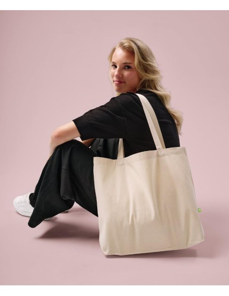 Nutshell® Organic canvas ‘flat base’ landscape shopper