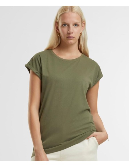 New Morning Studios Women’s regular extended shoulder tee