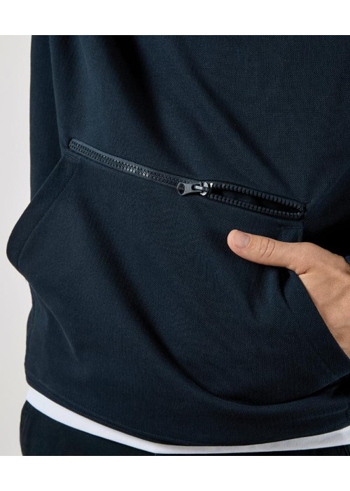 Kustom Kit Regular fit piqué hoodie with zipped...