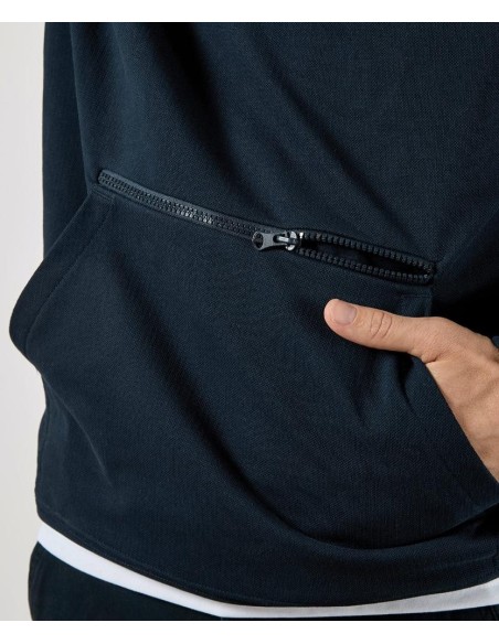 Kustom Kit Regular fit piqué hoodie with zipped pocket