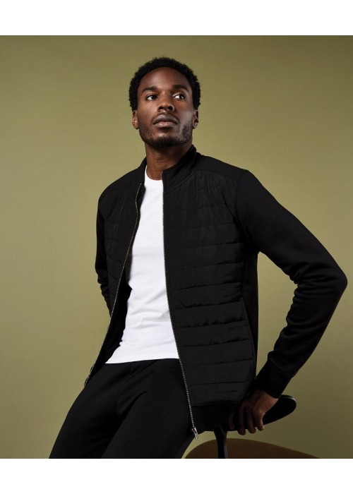 Kustom Kit Regular fit quilted full-zip sweatshirt
