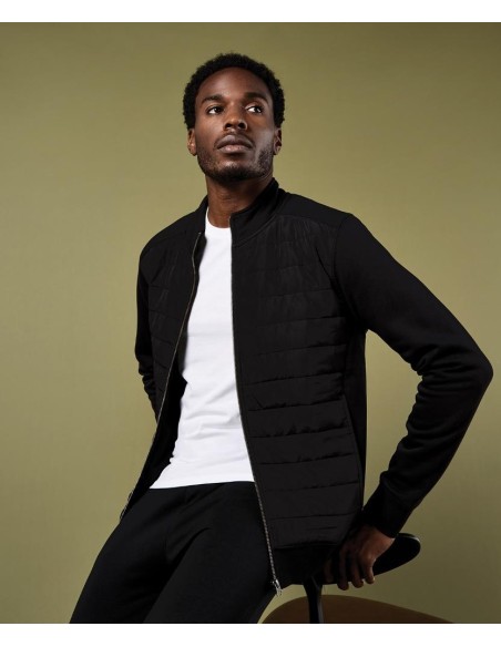 Kustom Kit Regular fit quilted full-zip sweatshirt