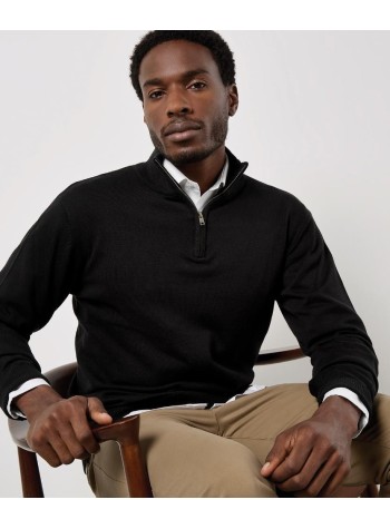 Kustom Kit Regular fit Arundel 1/4-zip sweater