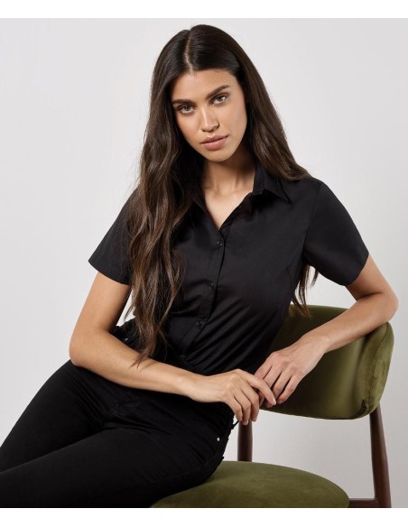 Kustom Kit Women's poplin shirt short sleeve