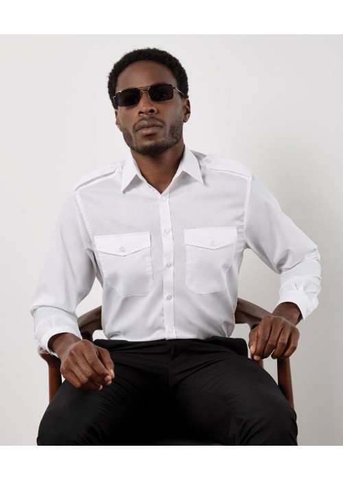 Kustom Kit Pilot shirt long sleeved