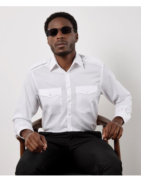 Kustom Kit Pilot shirt long sleeved