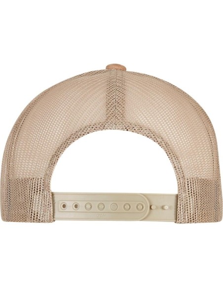 Flexfit by Yupoong Imitation suede leather trucker cap (6606SU)