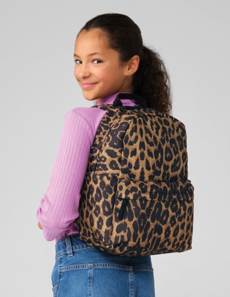 Bagbase Leopard Print Mini Backpack