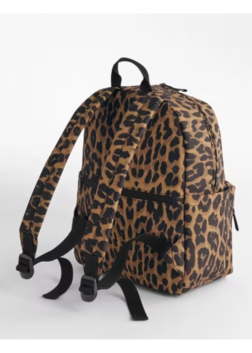Bagbase Leopard Print Mini Backpack