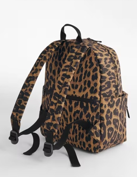 Bagbase Leopard Print Mini Backpack