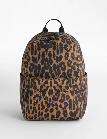 Bagbase Leopard Print Mini Backpack