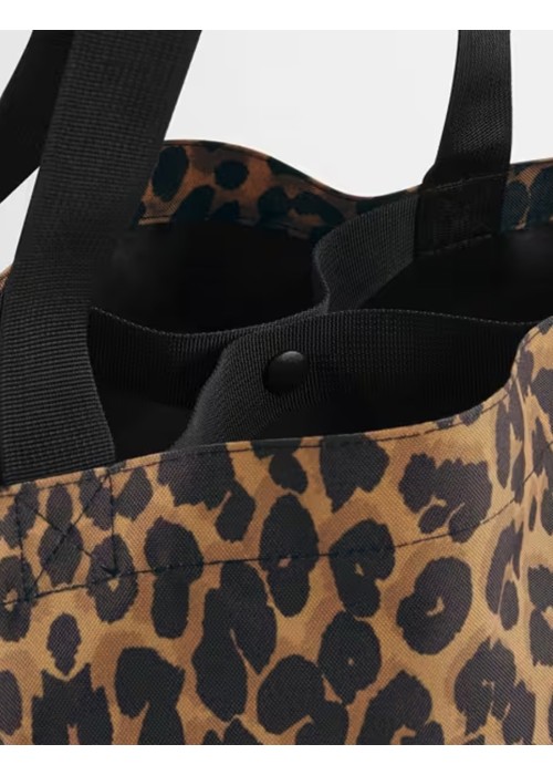 Bagbase Leopard Print Carryall Tote Bag