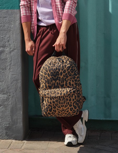 Bagbase Leopard Print Backpack