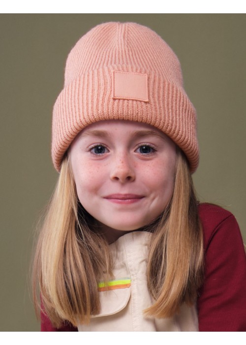 Beechfield Kids Deep Cuffed Tonal Patch Beanie