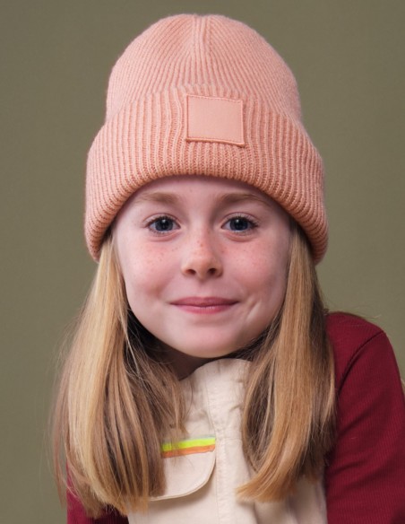 Beechfield Kids Deep Cuffed Tonal Patch Beanie