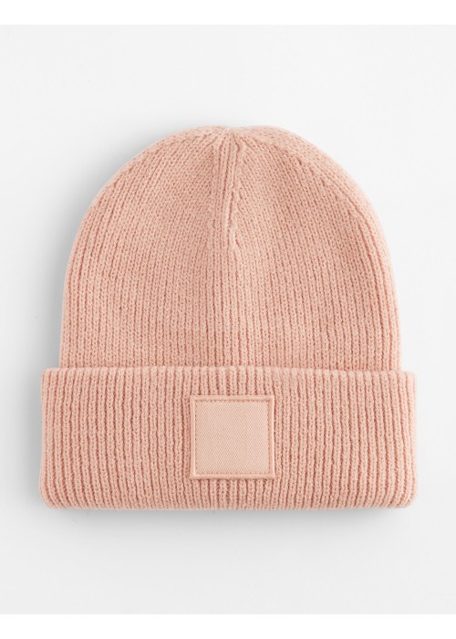 Beechfield Kids Deep Cuffed Tonal Patch Beanie