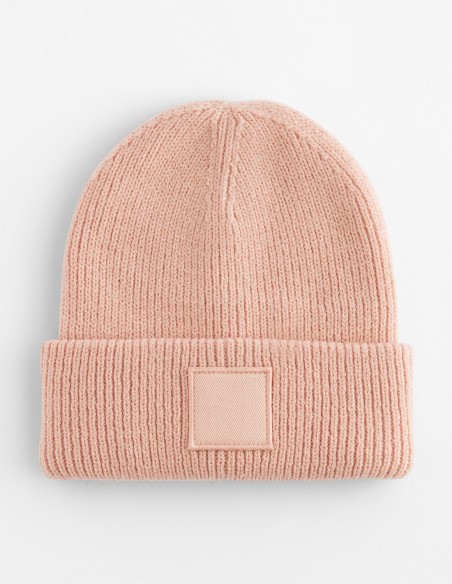 Beechfield Kids Deep Cuffed Tonal Patch Beanie