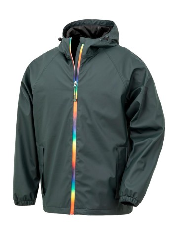 Result Recycled Prism PU waterproof jacket with recycled backing 2