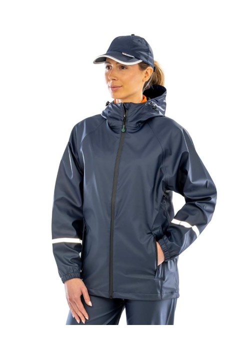 Result Recycled Prism PU waterproof jacket with...