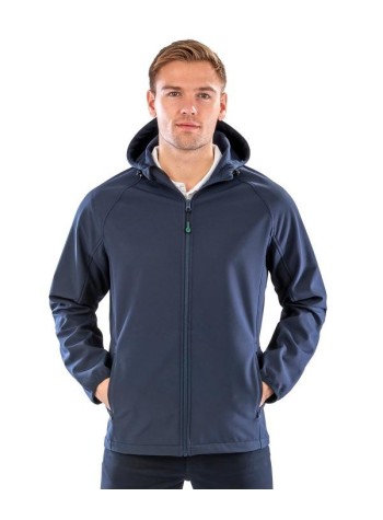 Result Genuine Recycled Recycled 3-layer printable hooded softshell