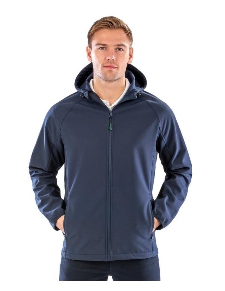 Result Genuine Recycled Recycled 3-layer printable hooded softshell