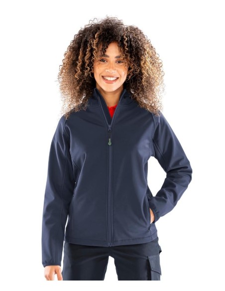 Result Genuine Recycled Women’s recycled 3-layer printable hooded softshell