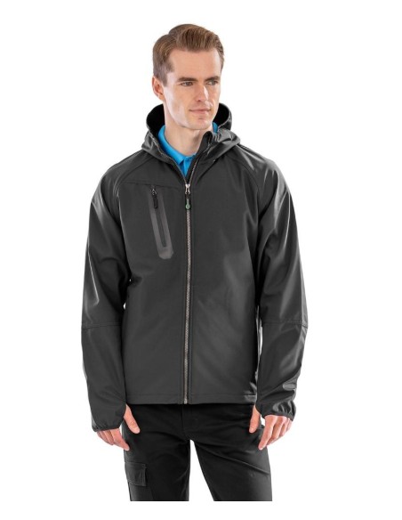 Result Recycled 3-layer recycled printable casual hooded softshell
