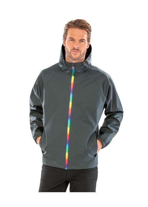 Result Recycled Prism PU waterproof jacket with...