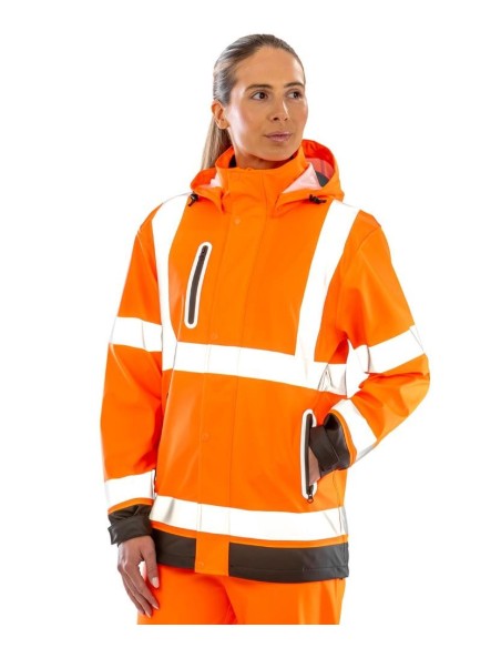 Result Recycled Heavy-duty prism PU safe and dry jacket with recycled backing