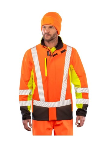 Result Recycled Recycled 3-layer printable 3-tone safety softshell
